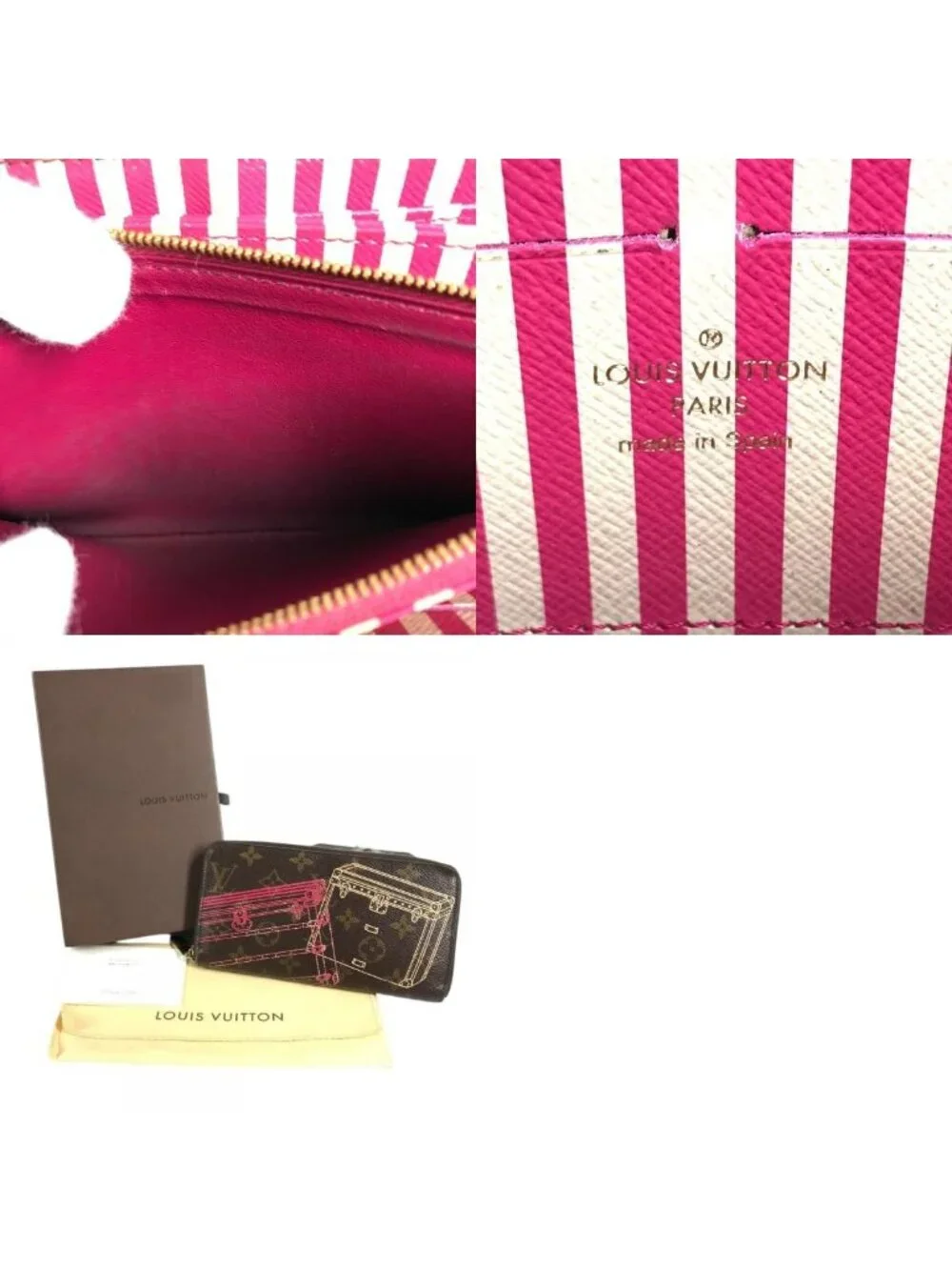Louis Vuitton Wallet Zippy Monogram Canvas Brown